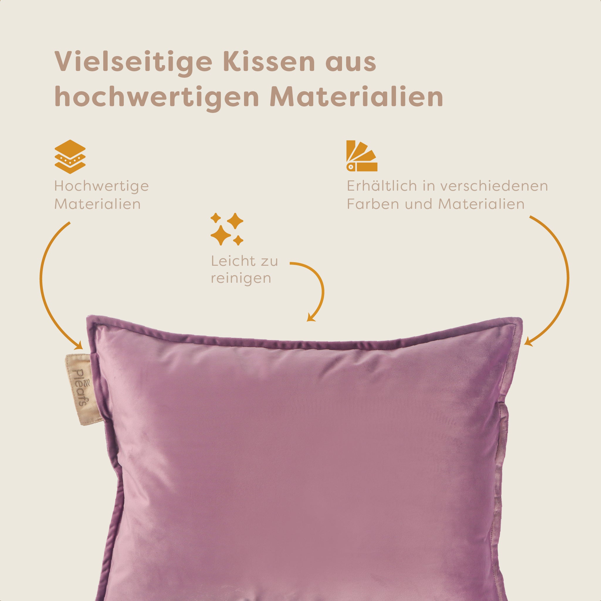 Pleafs® Dekokissen Plush 45x60cm Hothouse Orchid