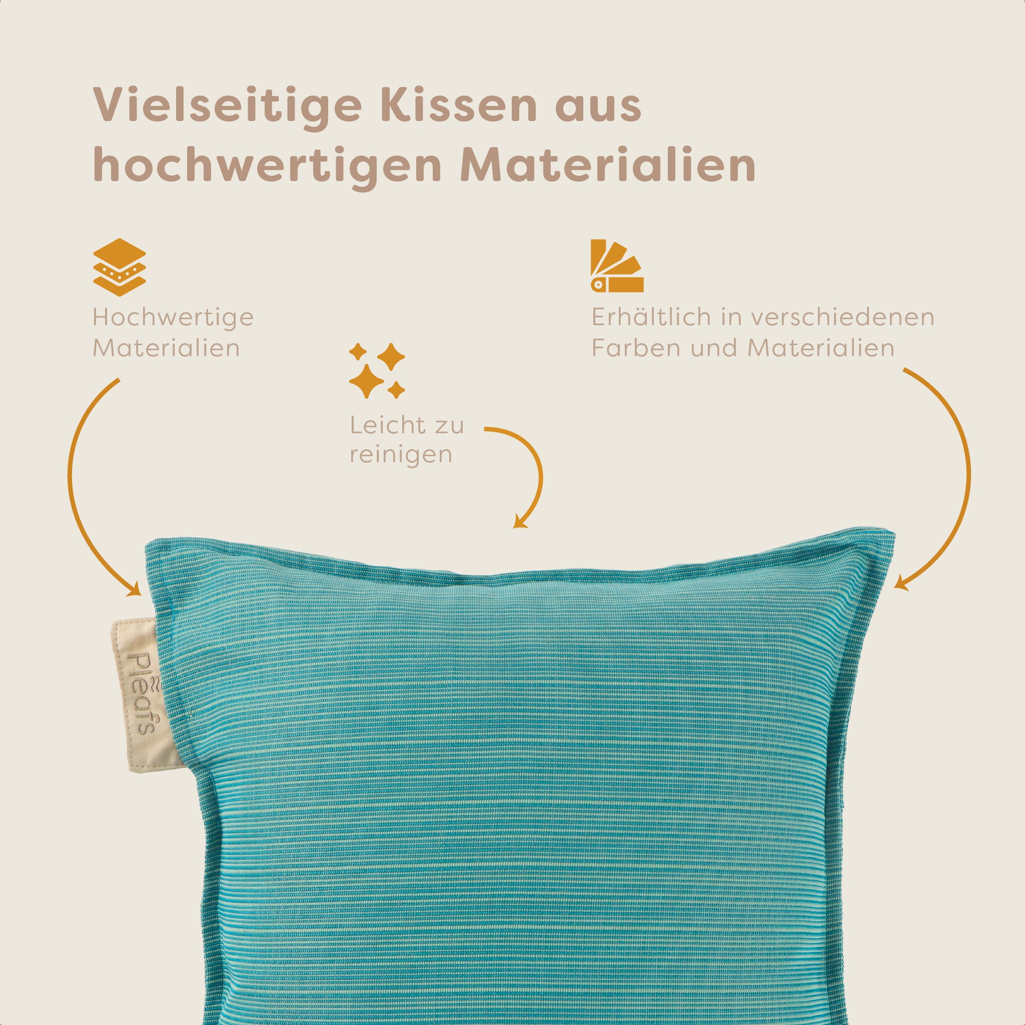 Pleafs® Dekokissen Outdoor 45x45cm Acapulco