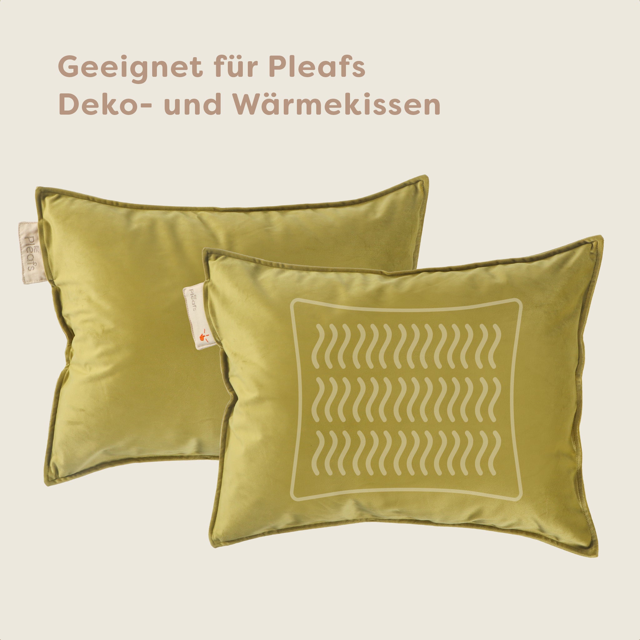 Pleafs® Bezug Plush 45x60cm Barley Corn