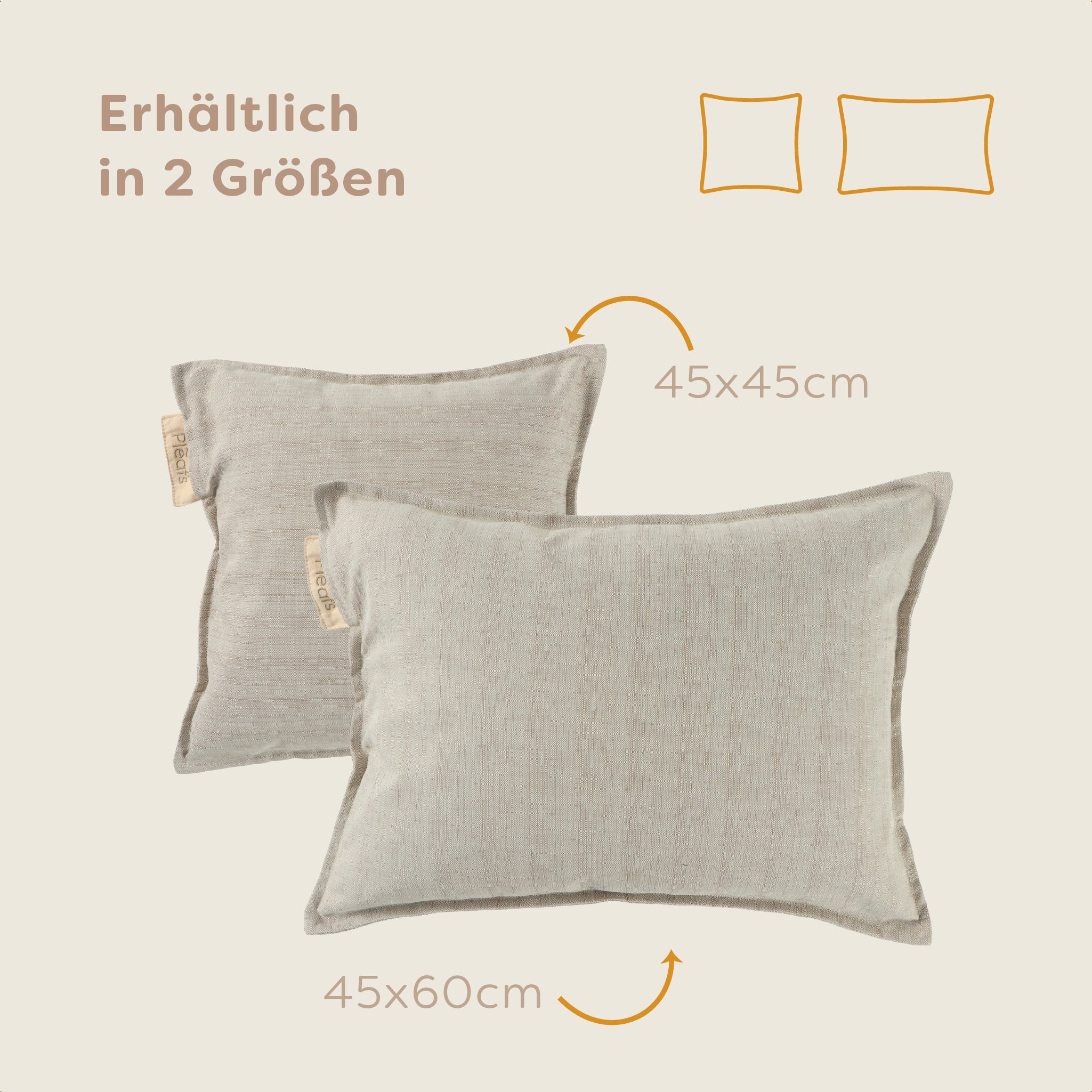 Pleafs® Dekokissen Outdoor 45x60cm Grullo