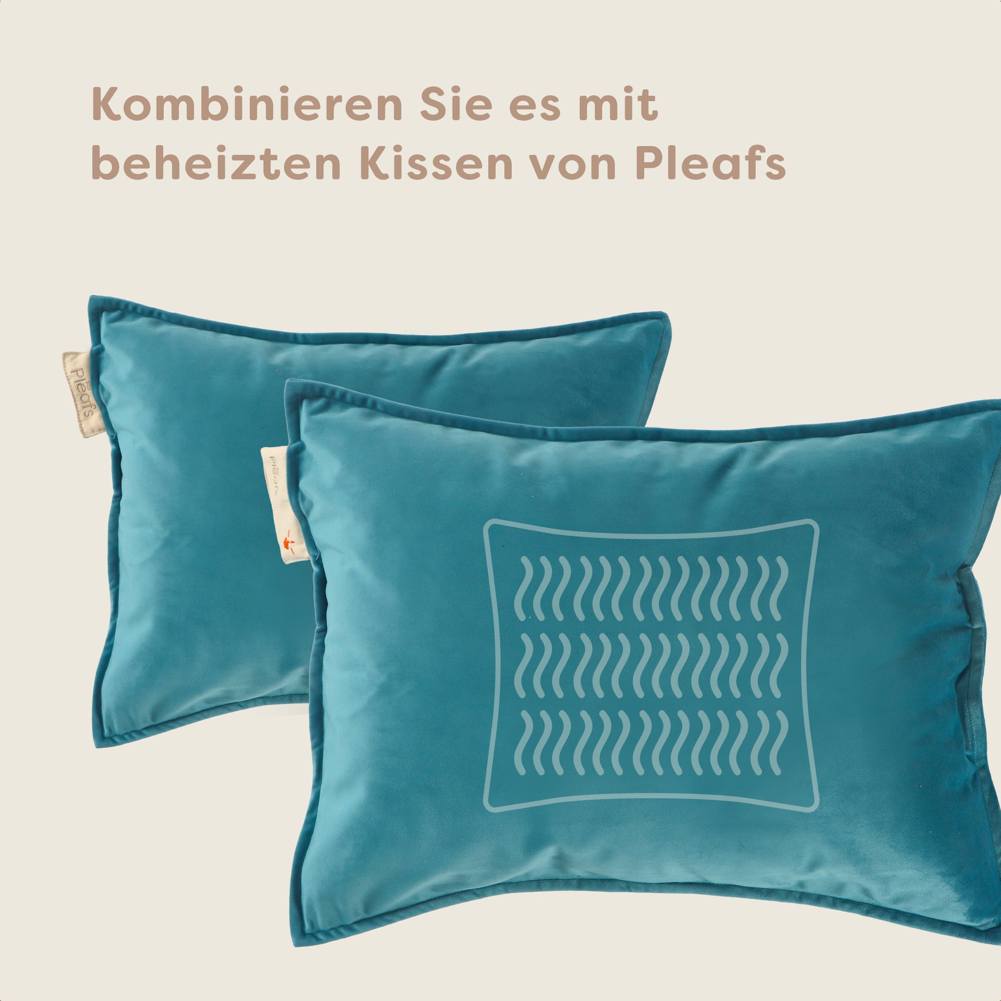 Pleafs® Dekokissen Plush 45x60cm Wedgewood