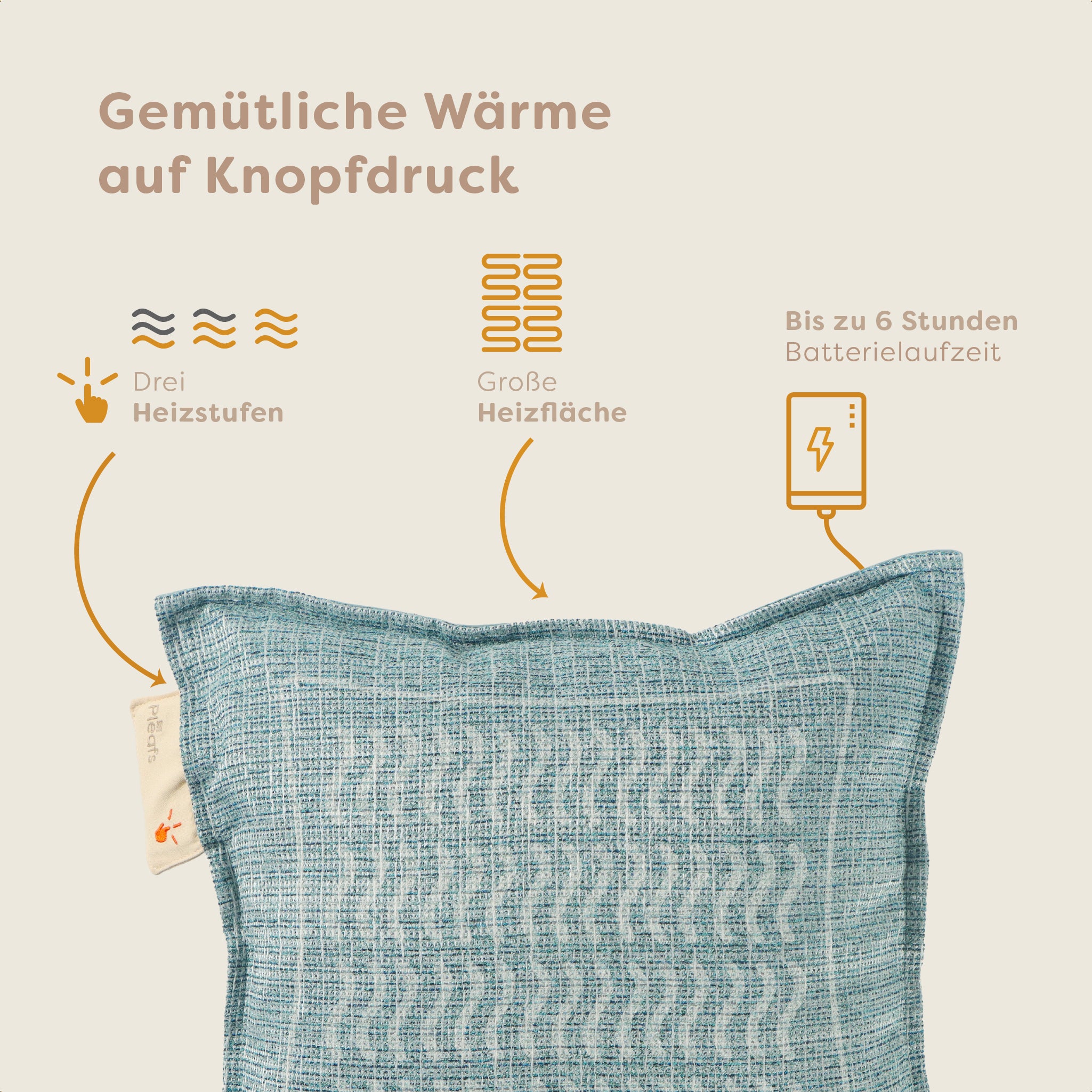 heizkissen nomad kabellos elektrisch aufladbar indoor 45x45 sirocco usp