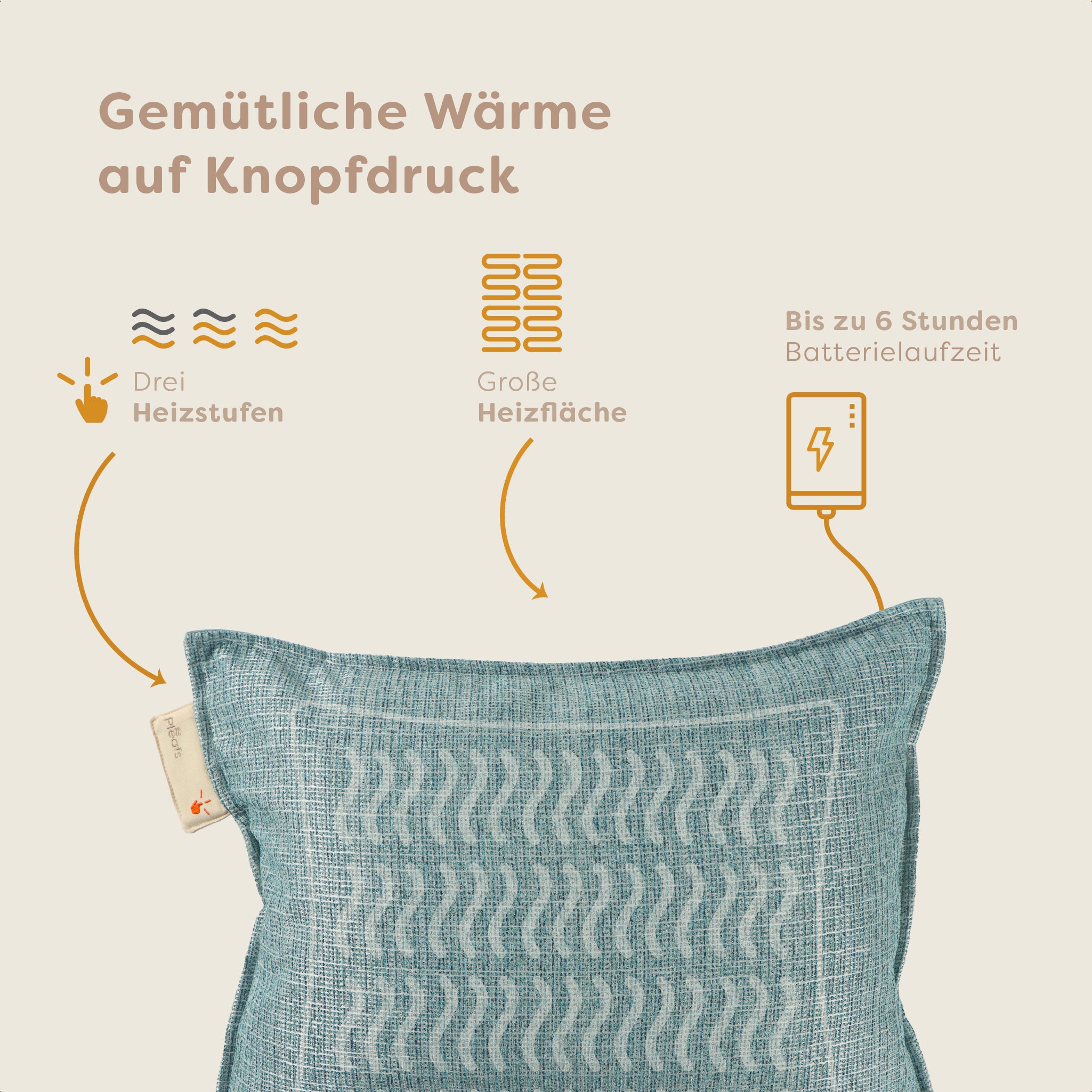 heizkissen nomad kabellos elektrisch aufladbar indoor 45x60 sirocco usp