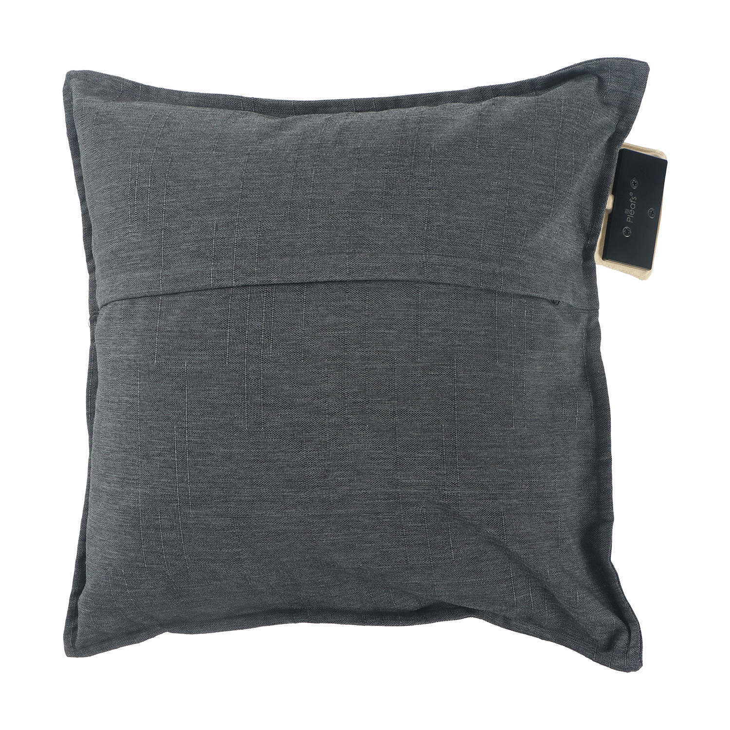 heizkissen outdoor kabellos elektrisch aufladbar 45x45 carbon rückseite