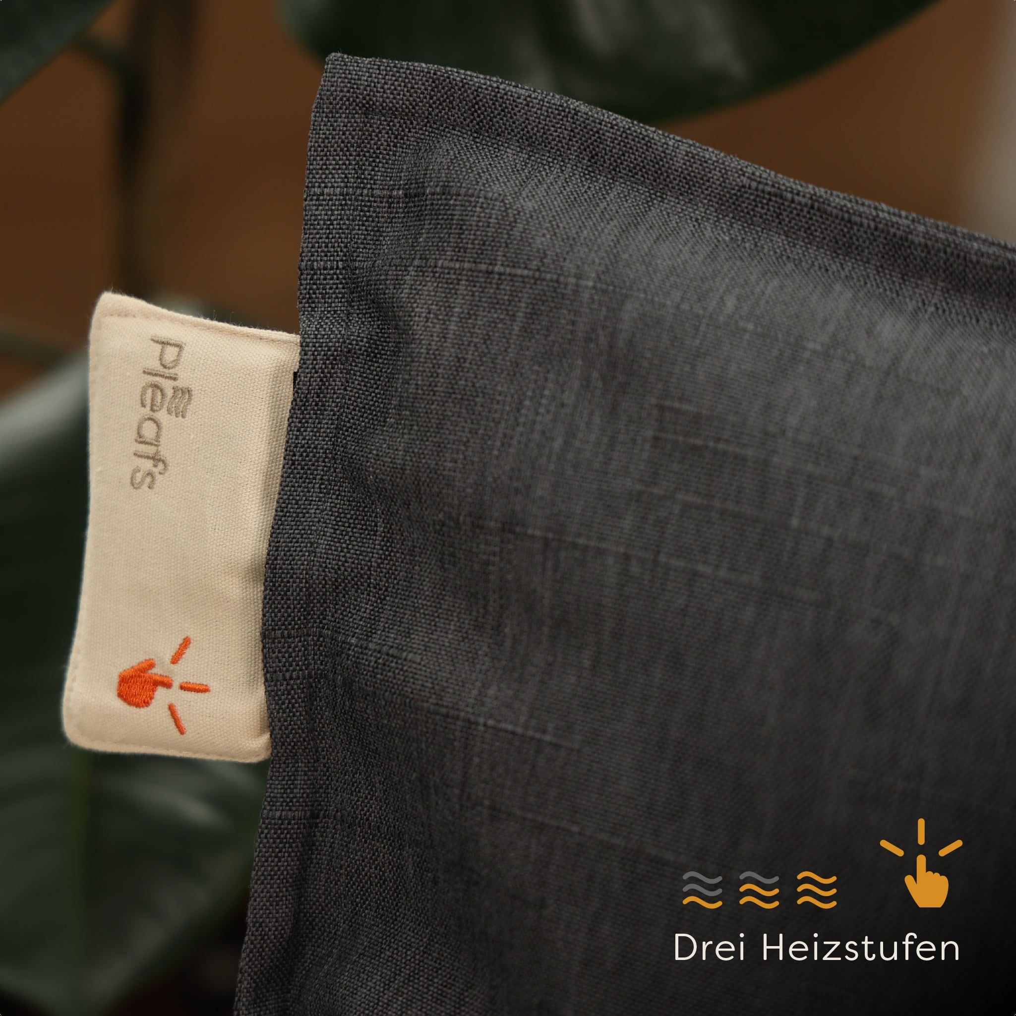 heizkissen outdoor kabellos elektrisch aufladbar 45x45 carbon wärmestufen