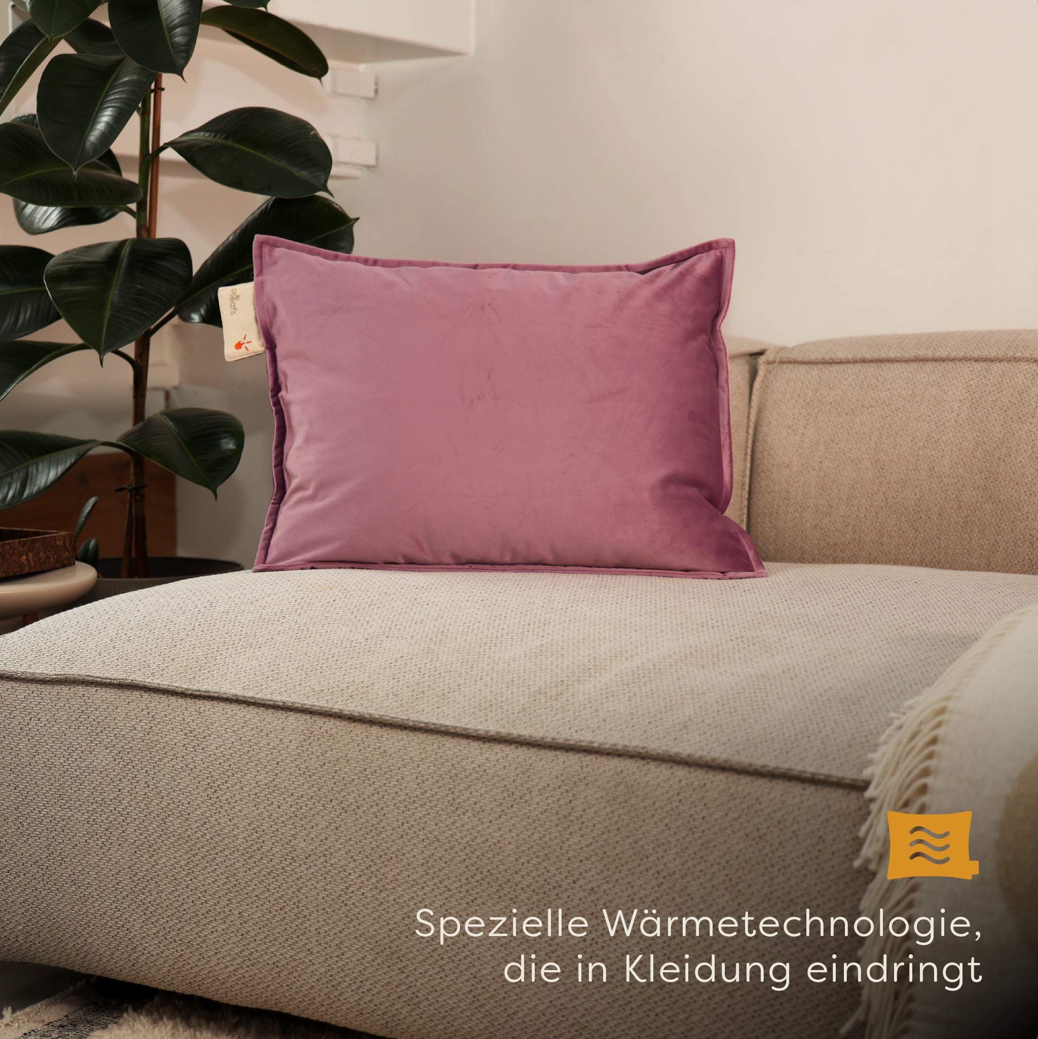 heizkissen plush kabellos elektrisch aufladbar indoor 45x60 hothouse-orchid interior