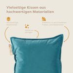 Pleafs® Dekokissen Plush 45x45cm Wedgewood