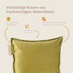 Pleafs® Dekokissen Plush 45x45cm Barley Corn