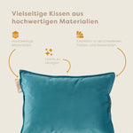 Pleafs® Dekokissen Plush 45x60cm Wedgewood