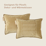 Pleafs® Bezug Plush 45x60cm Crewel Tan