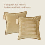 Pleafs® Bezug Plush 45x45cm Crewel Tan