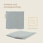 Pleafs® Sitz-Heizkissen Outdoor 40x40cm Spanich Grey