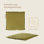 Pleafs® Sitz-Heizkissen Plush 40x40cm Barley Corn