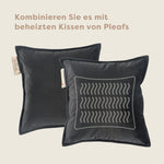 Pleafs® Dekokissen Plush 45x45cm Onyx