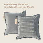 Pleafs® Dekokissen Plush 45x45cm Black Coral