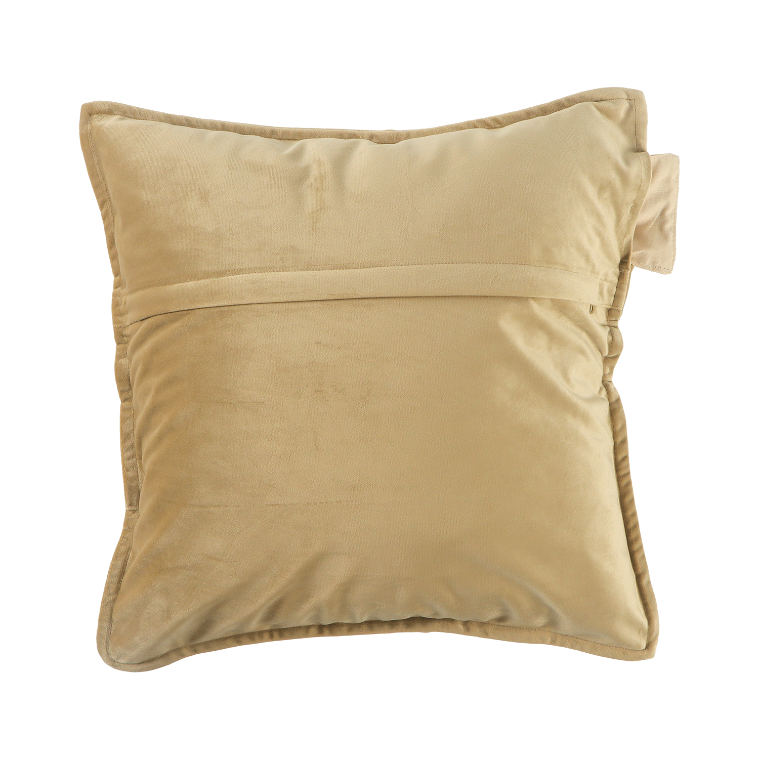 Pleafs® Dekokissen Plush 45x45cm Crewel Tan