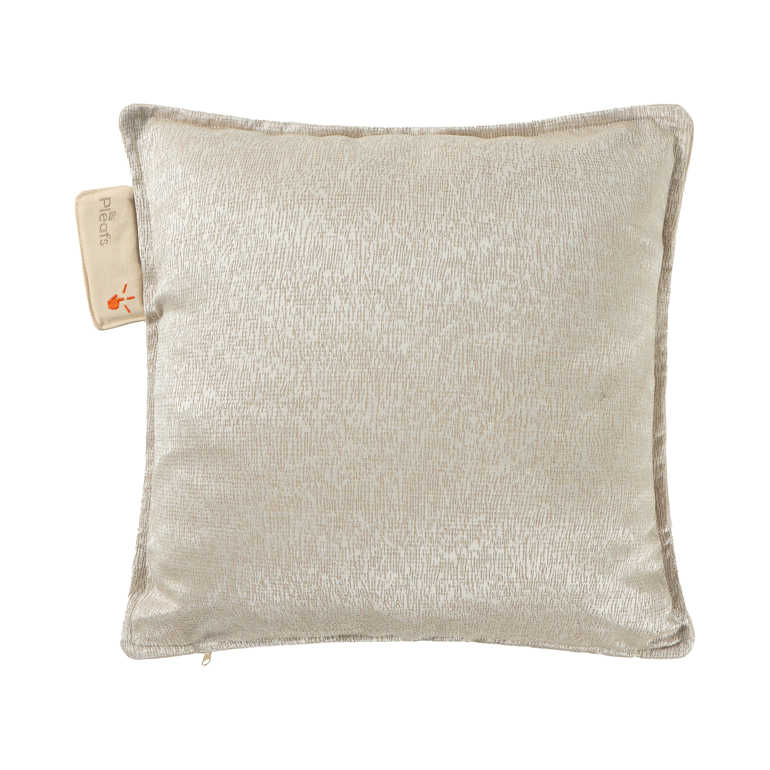 heizkissen boho kabellos elektrisch aufladbar indoor 45x45 dark-vanilla vorderseite