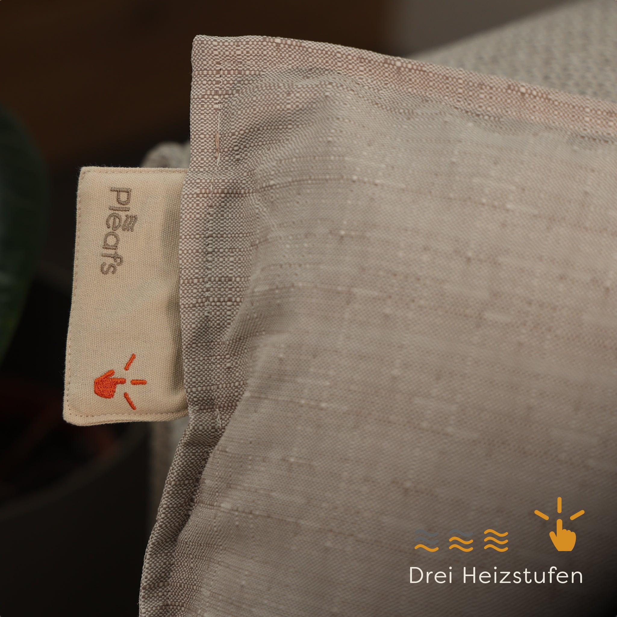 heizkissen outdoor kabellos elektrisch aufladbar 45x45 grullo wärmestufen