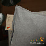 heizkissen outdoor kabellos elektrisch aufladbar 45x60 spanich-grey wärmestufen