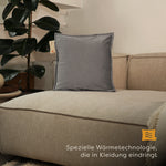 heizkissen plush kabellos elektrisch aufladbar indoor 45x45 black-coral interior