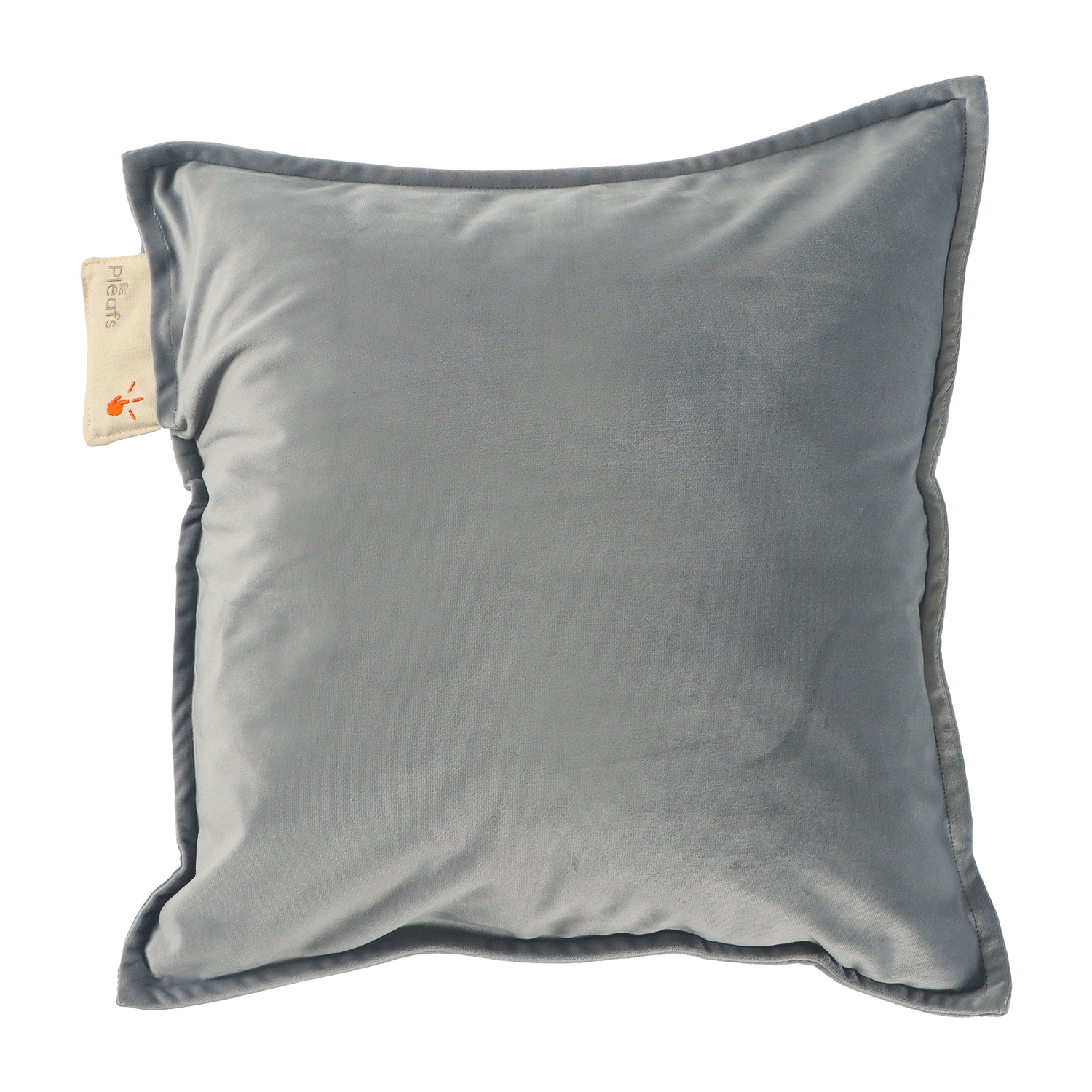 heizkissen plush kabellos elektrisch aufladbar indoor 45x45 black-coral vorderseite