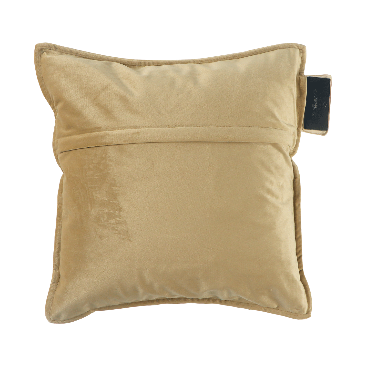 heizkissen plush kabellos elektrisch aufladbar indoor 45x45 crewel-tan rückseite