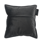 heizkissen plush kabellos elektrisch aufladbar indoor 45x45 onyx rückseite