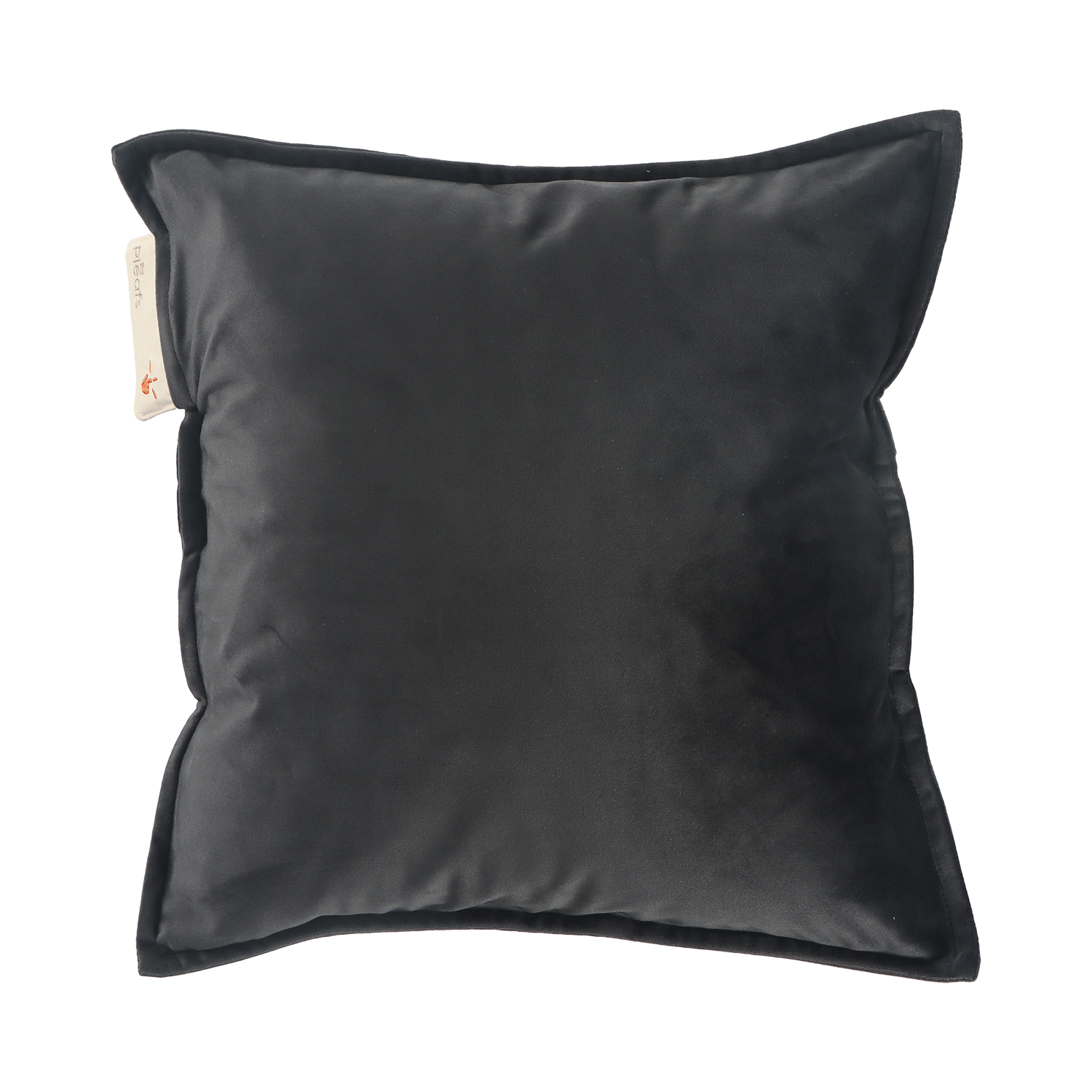 heizkissen plush kabellos elektrisch aufladbar indoor 45x45 onyx vorderseite