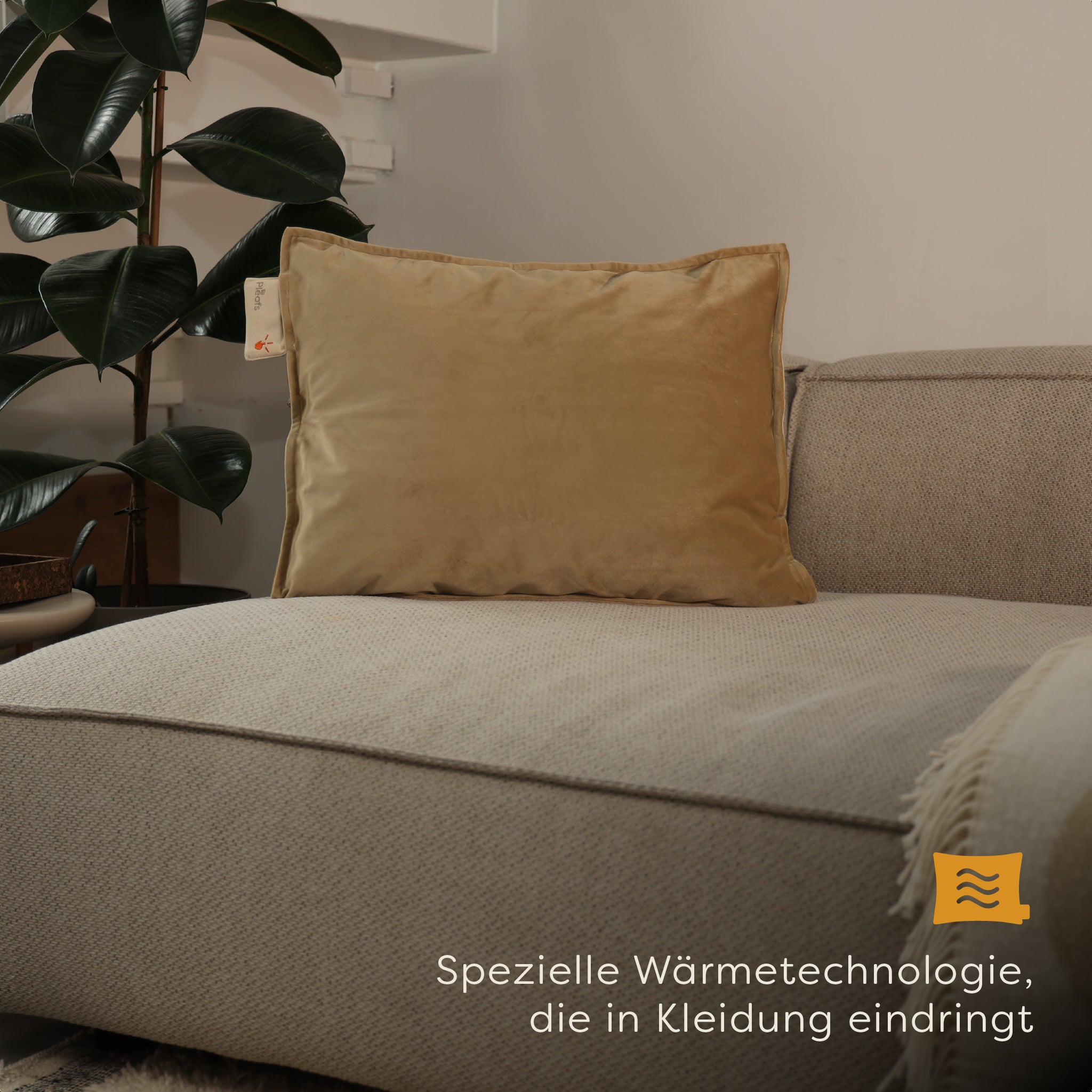 heizkissen plush kabellos elektrisch aufladbar indoor 45x60 crewel-tan interior