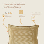 heizkissen plush kabellos elektrisch aufladbar indoor 45x60 crewel-tan usp