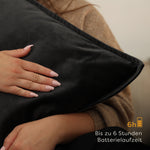 heizkissen plush kabellos elektrisch aufladbar indoor 45x60 onyx batterie